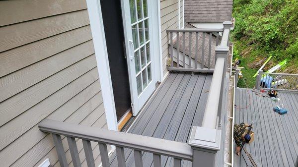 Trex Decking and Railings Installations.