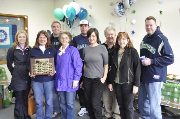 2011 Mariners Baseball Bash, Celebrating our Clients of 10 Years!