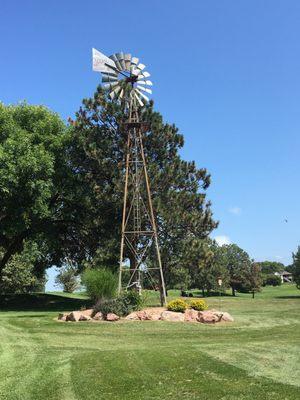 Windmill on course