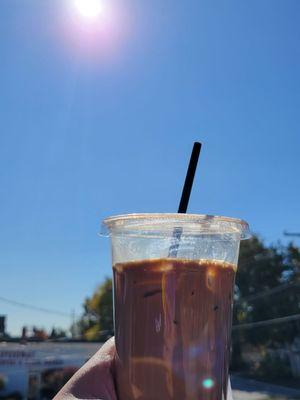 Bonfire smores latte iced