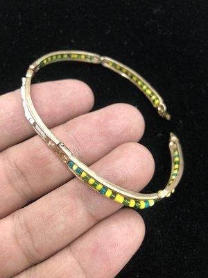 Hand made 14kt Cuban bracelet