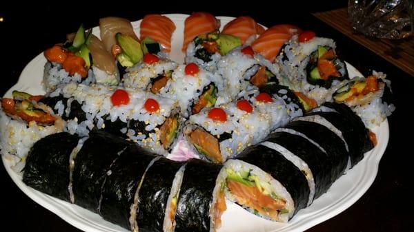 Fresh homemade sushi made with fresh seafood from West Coast Seafood. Itadakimasu! *^_^*