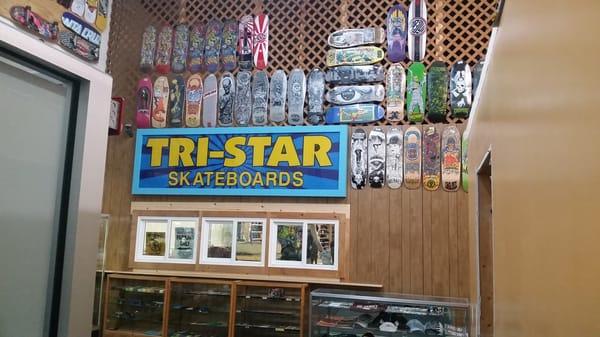 Skateboard memorabilia museum in progress