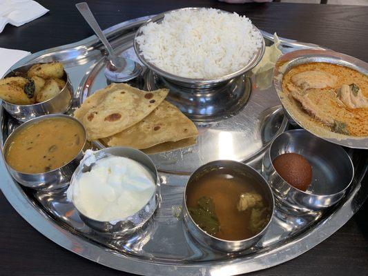 Chicken Thali