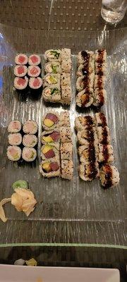 Great selection of  sushi!