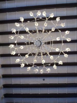 Another artsy shot from beneath the gorgeous chandelier.