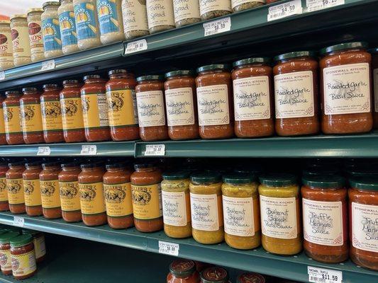 Can't have enough high quality pasta sauces. Notice the brand, Stonewall Kitchen.