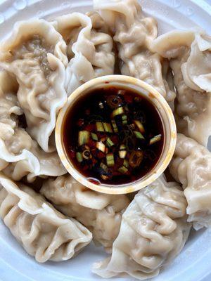 Delicious steamed dumplings!