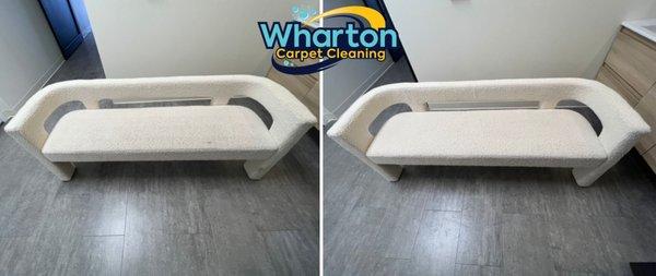 Before & After Upholstery Cleaning