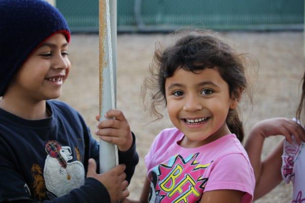 Preschool on the playground