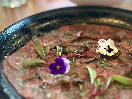 Beef carpaccio