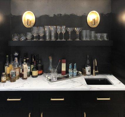 Custom Wet Bar Design by Of Origin Design Studios