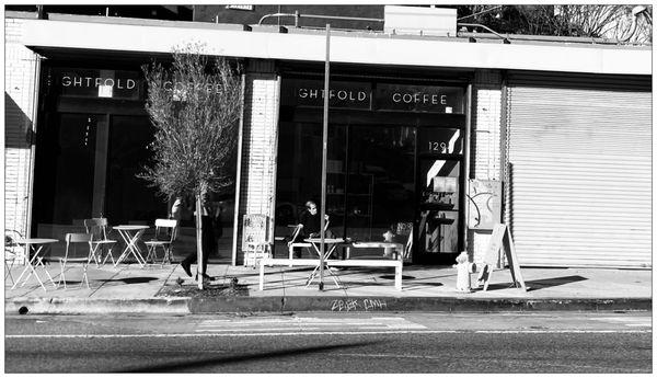 Welcome to Eightfold Coffee of Echo Park. #bnw #streetphoto