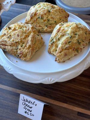 Jalapeño cheddar scones