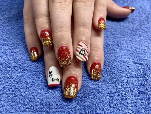 Harry Potter nails for Halloween