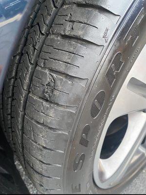 "Certified preowned" front two tires..