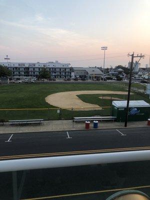 Ball field next door