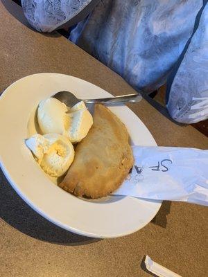 Fried pies! Sugar free apple and coconut cream were real good and fresh out of the grease, or oven, I'm not sure but they are good!