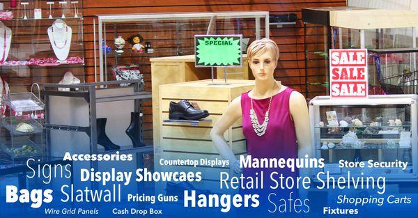 One of the Largest Showrooms of Retail Store Displays in the Chicagoland Area.  Located at 454 Jarvis Ave. Des Plaines IL  60018