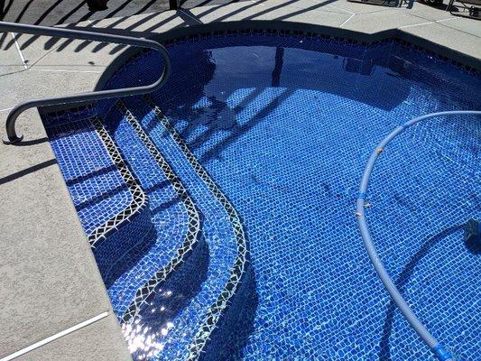 Mineral pool clarity! No more chlorine or salt. It's like swimming in a bottle of water.