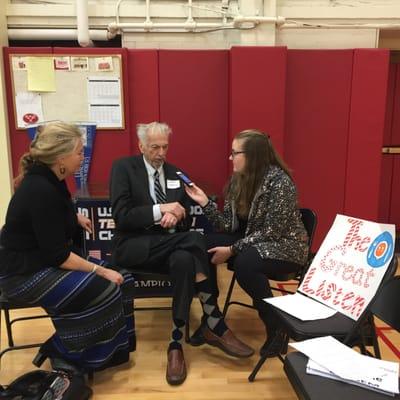 Students interviewed their grandparents for StoryCorps' #thegreatlisten national radio archive