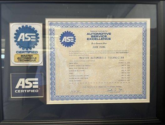 ASE Certified