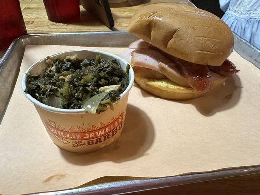 Bird Dog with Collard Greens