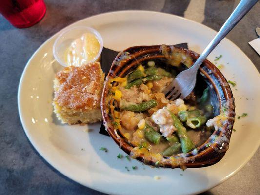 Fine. Post my landscape photo portrait. I managed to remember to take a picture of their tater tot hotdish before I finished it.