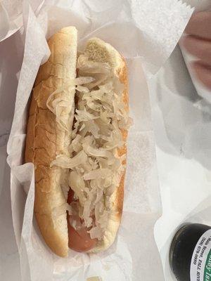 Cold Sauerkraut Dog