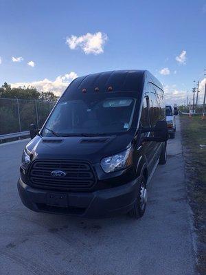 This is one of there 15 passenger vans nice clean and comfortable