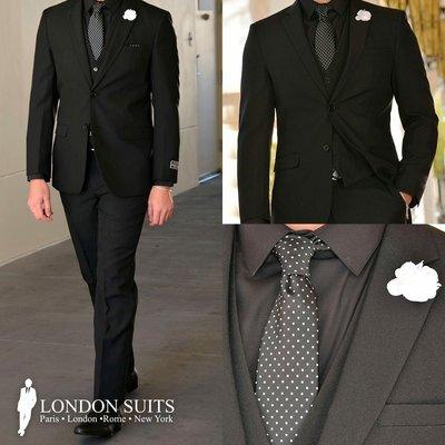 3 Piece Black Suit