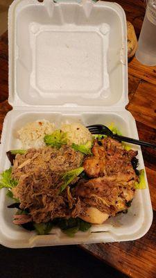 Side Kalua Pig Side Teriyaki Chicken Side White Rice