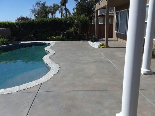 Pool Deck Concrete Refinishing