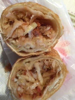 Roast pork egg roll