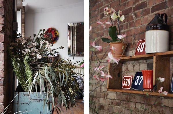 Interior of most beautiful flower shop in Ft.Greene