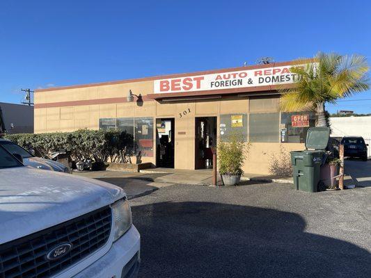 Front of the shop off of Irwindale.