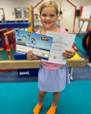 Gymnast of the month!