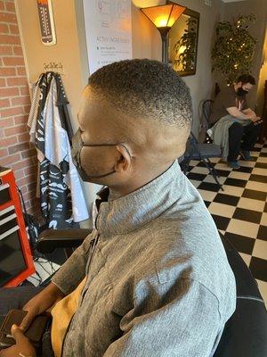 Bald high fade