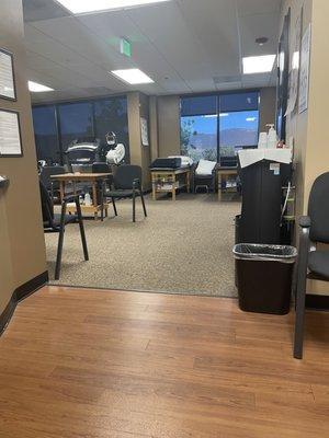 Therapy room from waiting area