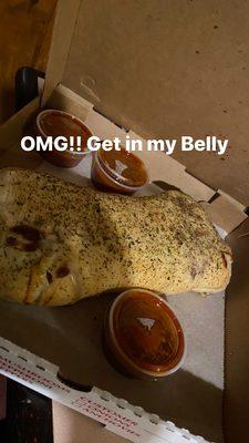 Loaded Italian Stromboli, it was delicious as always love the service and good been a 20+ year patron