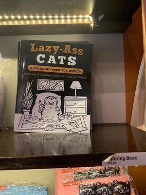 Lazy ass cats coloring book