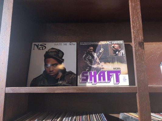 Cool records around the cafe!