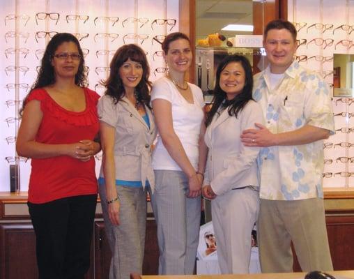 the friendly helpful staff at Highlands Eyecare!