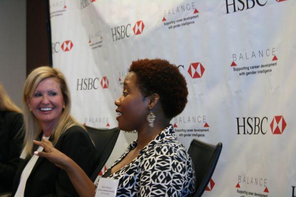 Facilitating a women in leadership panel at HSBC