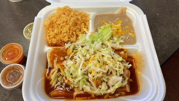 #3 Enchilada platter