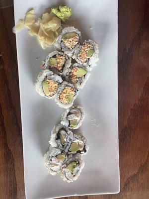 Spicy California and New York Roll