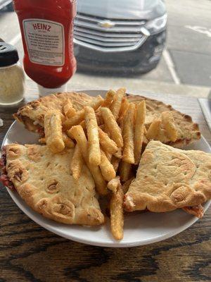 Chicken parmigiana panini.