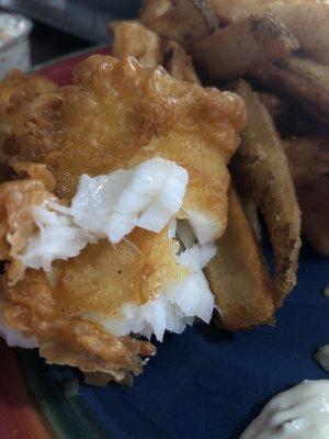 Most fish fries in the area use haddock, which has thinner, flakier filets and more taste.