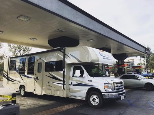 The largest rv they rent with two slideouts... It really is a big plus