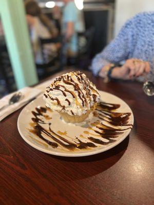 Fried ice cream ( this is HUGE)